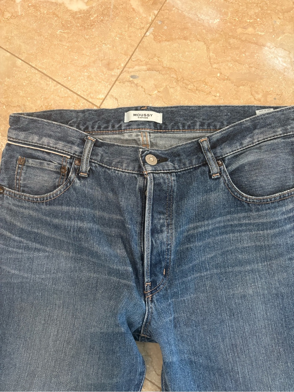 MOUSSY Vintage High Rise Button Fly Straight Jeans Size 31 - Picture 2 of 8